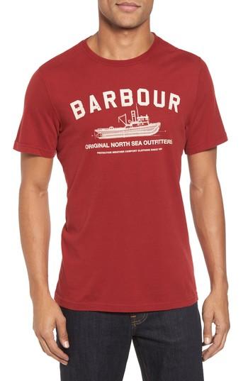Men's Barbour Barta T-shirt, Size - Red