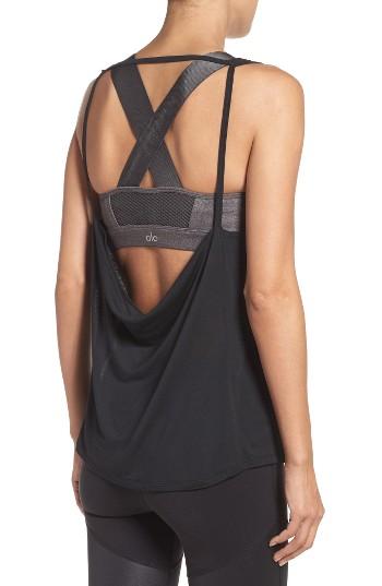 Women's Alo Breath Tank - Black