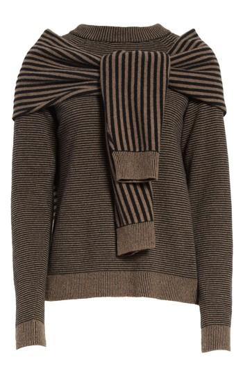 Women's Isa Arfen Trompe L'oeil Sweater Us / 10 Uk - Brown
