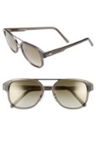 Men's Cutler And Gross 55mm Polarized Aviator Sunglasses - Crystal Black/ Grey