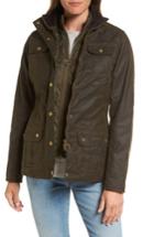 Women's Barbour Ashley Wax Cotton Canvas Jacket Us / 10 Uk - Green