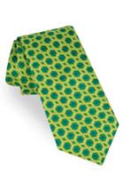 Men's Ted Baker London Sextagon Geometric Silk Tie, Size - Green