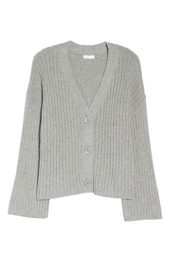 Women's Leith Rib Knit Cardigan - Grey