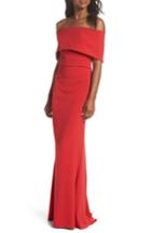 Petite Women's Vince Camuto Popover Gown P - Red
