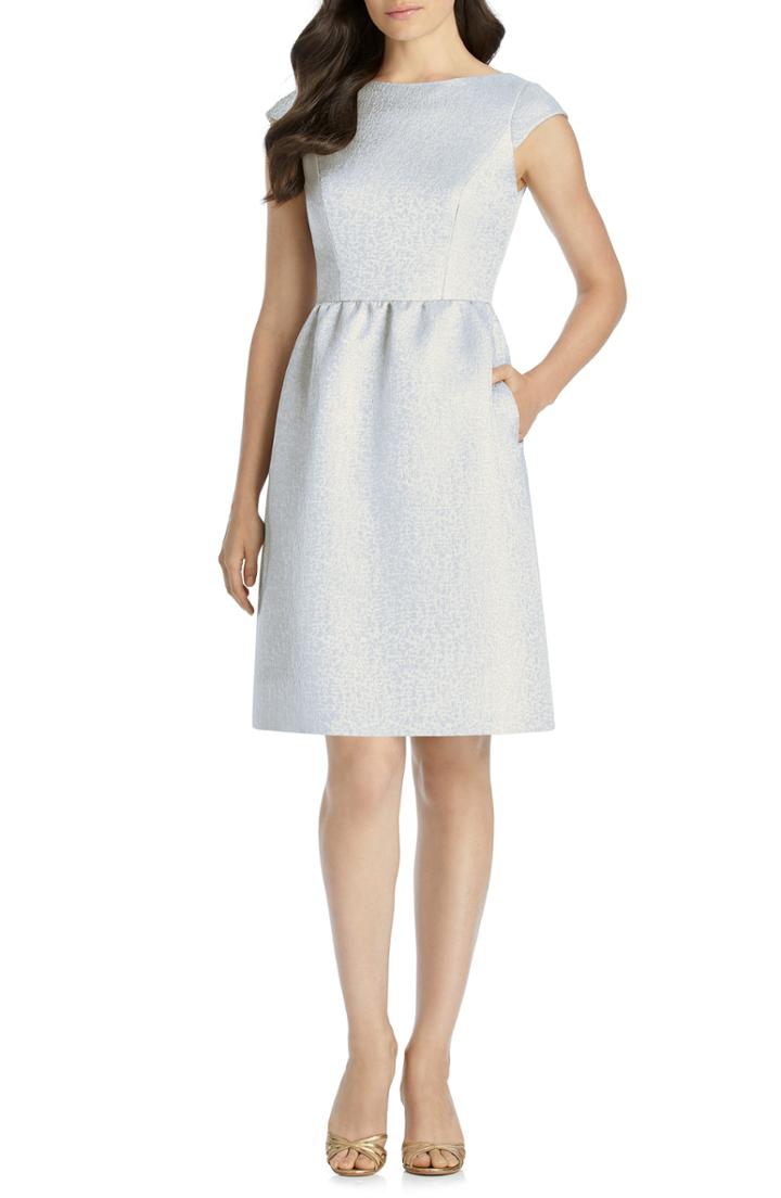 Women's Dessy Collection Bateau Neck Cocktail Dress