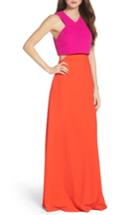 Women's Jill Jill Stuart Popover Crepe Gown - Orange