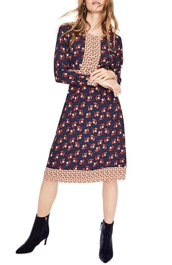 Women's Boden Daisy Mixed Print Dress - Blue