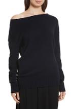 Women's Vince Off The Shoulder Wool & Cashmere Sweater - Blue