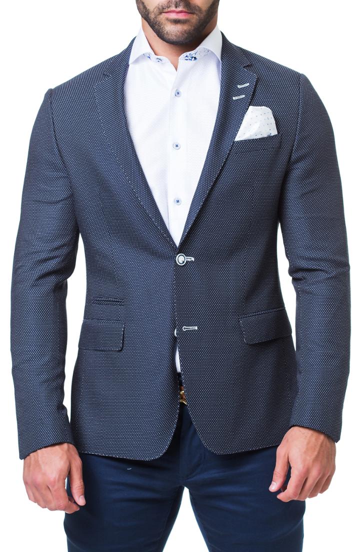 Men's Maceoo Socrate Marine Blazer - Blue