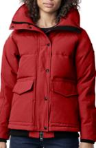 Women's Canada Goose Deep Cove Arctic Tech Water Resistant 625 Fill Power Down Bomber Jacket (0) - Red