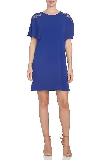 Women's Cece Lace Shoulder Knit A-line Dress