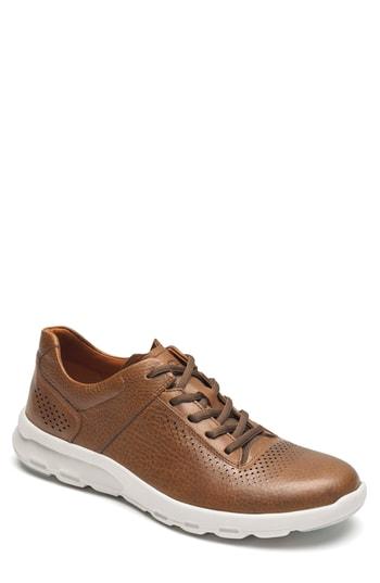 Men's Rockport Let's Walk Sneaker M - Brown