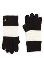 Women's Kate Spade New York Colorblock Knit Gloves, Size - Black