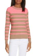 Women's Milly Texture Stitch Stripe Sweater - Pink