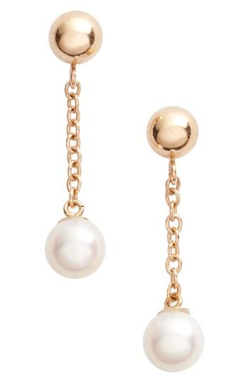 Women's Poppy Finch Linear Drop Pearl Earrings