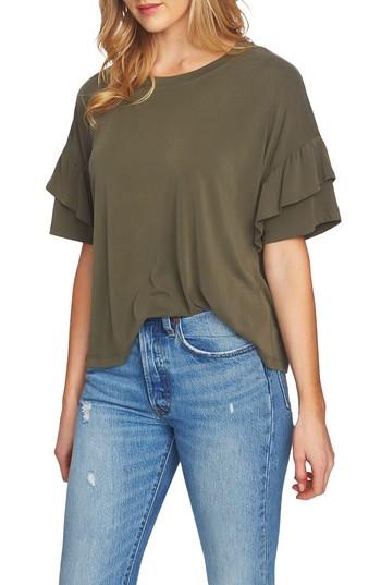 Women's 1.state Ruffle Tee - Black