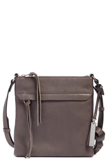 Vince Camuto Felax Leather Crossbody Bag - Grey