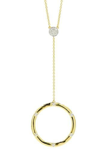 Women's Freida Rothman Radiance Circle Pendant Y-necklace