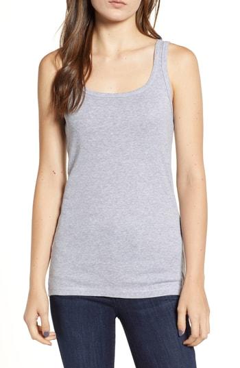 Women's Splendid Ribbed Tank Top, Size - Grey