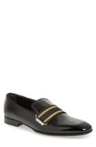 Men's Jimmy Choo Saul Webbed Venetian Loafer Us / 43eu - Black