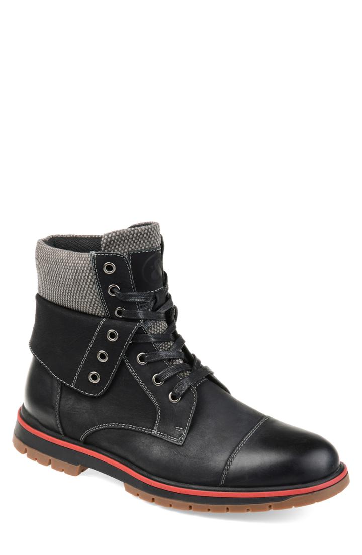 Men's Thomas And Vine Cyrus Fold Down Lugged Boot M - Black