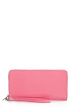 Women's Nordstrom Leather Zip Around Wallet - Pink