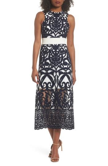 Women's Foxiedox Rosabel Embroidered Midi Dress - Blue