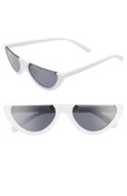 Women's Leith 54mm Flat Top Sunglasses - White