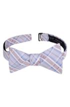 Men's Ted Baker London Subtle Check Bow Tie, Size - Blue