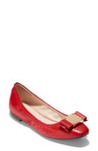 Women's Cole Haan Tali Modern Bow Ballet Flat .5 B - Black