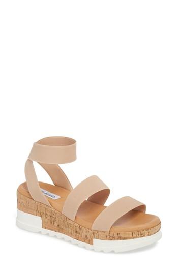 Women's Steve Madden Bandi Platform Wedge Sandal .5 M - Pink