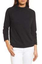 Women's Halogen Removable Collar Sweatshirt - Black