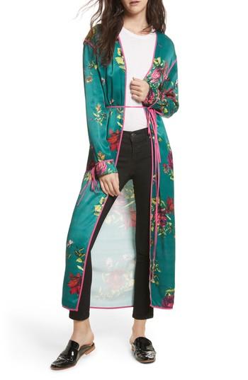 Women's Free People Kimono Duster - Green