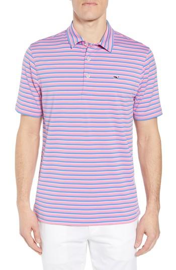 Men's Vineyard Vines Sankaty Stripe Performance Polo