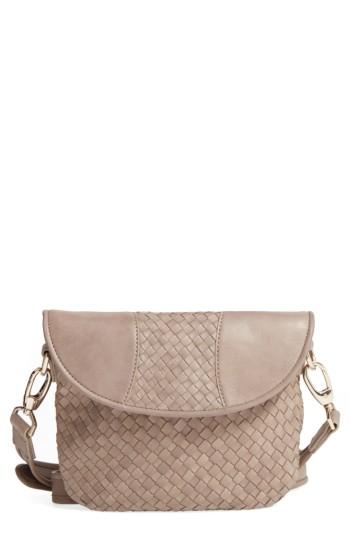 Robert Zur Nola Woven Leather Crossbody - Blue