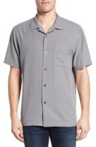 Men's Tommy Bahama Catalina Twill Sport Shirt - Grey