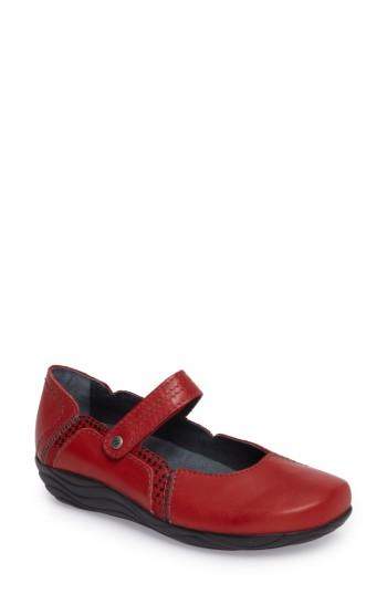 Women's Wolky Gila Mary-jane Flat .5-6us / 36eu - Red