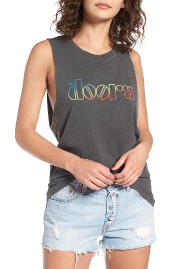 Women's Daydreamer Light My Fire Graphic Muscle Tee - Black