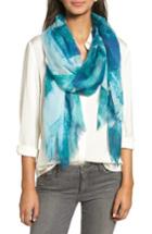 Women's Nordstrom Oblong Scarf, Size - Blue/green