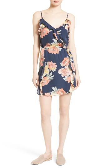 Women's Joie Foxglove Floral Silk Slipdress