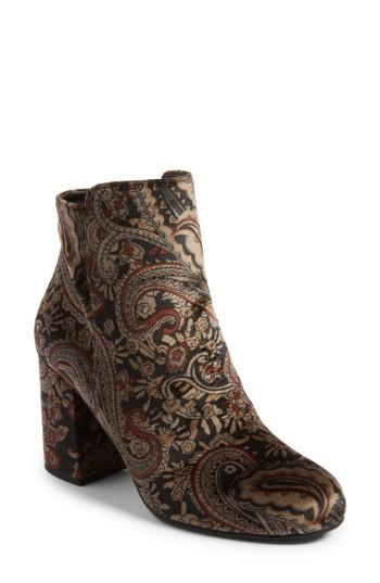 Women's Bp. Kolo Paisley Velvet Bootie .5 M - Brown