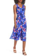 Women's Vince Camuto Floral Print Crop Jumpsuit - Blue