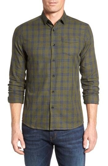 Men's Descendant Of Thieves Vintage Army Plaid Sport Shirt - Green