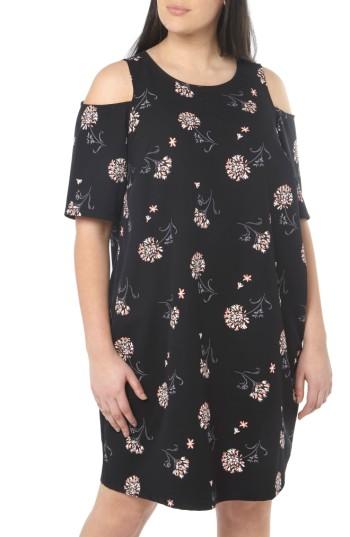 Women's Dorothy Perkins Floral Cold Shoulder Shift Dress