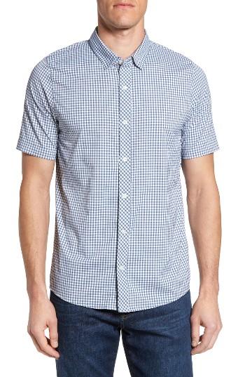 Men's Travis Mathew Barker Trim Fit Plaid Sport Shirt