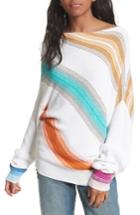 Women's Free People Spectrum Stripe Sweater - White