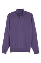 Men's Bobby Jones Cable Wind Wool Sweater, Size - Purple