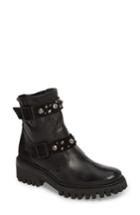 Women's Paul Green Rivet Moto Boot .5us / 8uk - Black