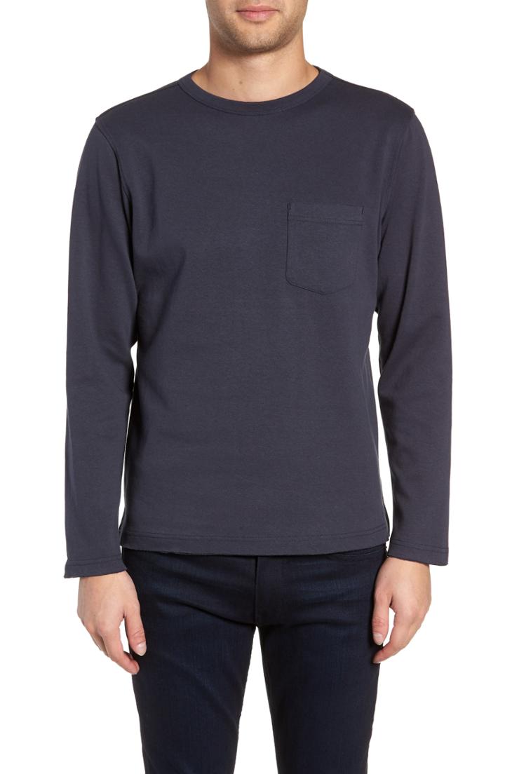 Men's Twentymetrictons Trim Fit Long Sleeve Pocket T-shirt - Blue