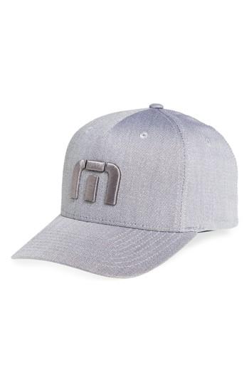 Men's Travis Mathew Van Dyke Flex Fit Baseball Cap /x-large - Grey
